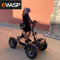 LEODOO Nouveau Buggy Tout-Terrain Électrique 4x4 pour Adultes, Pliable, Type Voiturette de Golf, Autonomie 80 km, Vitesse 50-70 km/h