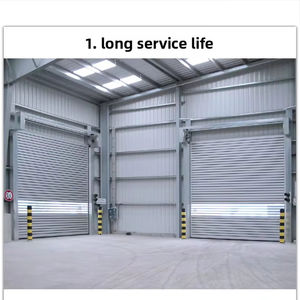 <span class=keywords><strong>Porte</strong></span> de garage <span class=keywords><strong>sectionnelle</strong></span> industrielle simple en alliage d'aluminium pour entrepôts, magasins, ateliers - Coupe-vent, isolante thermiquement, économie d'énergie - Product Image 2