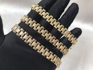 Bracelet pour homme et femme, luxe, plaqué or, acier inoxydable, bracelet de poignet pour homme - Product Image 4