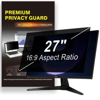 Filtre de confidentialité amovible à double sens pour écran latéral, anti-lumière bleue, anti-rayures, pour moniteur ASUS 27 pouces 16:9 Widescreen