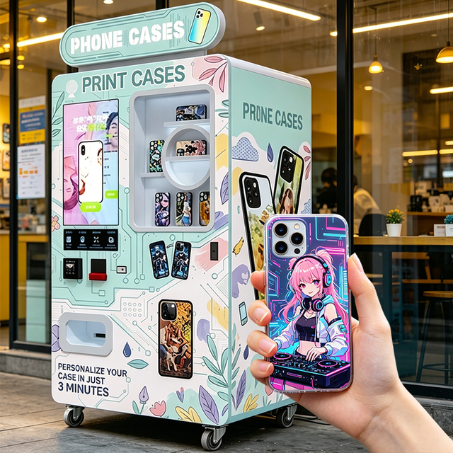 Mobile Phone Case Printing Vending Machine 24h Unmanned Custom Phone Case Machine for Theme Park Supermarket