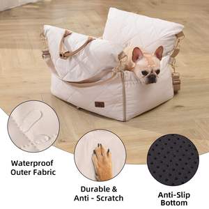 الكلب مقعد سيارة السفر عش الحيوانات الأليفة سيارة حماية سلامة السيارة انفصال غسل القماش غطاء سيارة عش مزدوج الغرض - Product Image 5