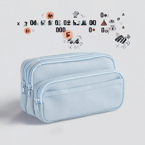 Estuche para Lápices y Bolígrafos Sedex Personalizado, Profesional, de Gran Capacidad, Doble Capa, con Cierre de Cremallera, Bolsa de Oficina, Útiles Escolares para Niños - Product Image 3