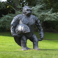 Sculpture de gorille animatronique multifonctionnelle avec certificat CE