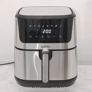 2024 Best Sale Cheapest Air Fryers Hot 8L 9L Stainless Steel Digital Double Air Fryer With Brushed Surface Smart Wifi Air Fryer