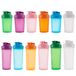 Botella de agua de plástico para deportes de gimnasio con logotipo personalizado, botellas agitadoras de proteínas para batidos, mezclas de proteínas, Fitness - Product Image 2