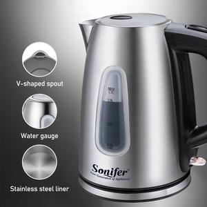 Sonifer – bouilloire électrique en acier inoxydable, avec filtre à eau de 1,7 l, avec base chauffante, vente en gros, SF-2037 - Product Image 3