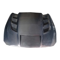 Nouveau capot noir en fibre de carbone humide avec clips de fixation style TF Gen 2 pour Mustang Dark Horse S650 (à fixer par vis)