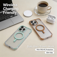Casing Pelindung Kamera Anti Sidik Jari Magnetik Tahan Banting Model Ins, Tipis Tanpa Hambatan Saat Pengisian Daya, Bahan TPU+PC, untuk 18 Pro/Pro Max