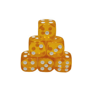 사용자 정의 6 면 투명 핑크 아크릴 둥근 계산 주사위 12/14/16/18mm 주사위 - Product Image 5