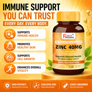 Complément de zinc de haute qualité favorisant la santé de la peau chez les adultes, améliore l'élasticité de la peau, capsules de zinc, 120 capsules - Product Image 3