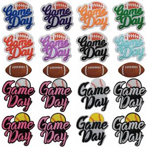 <b>Iron</b> on Embroidery Game Day Patch for Clothes Hat Decoration Gift - Product Image 1