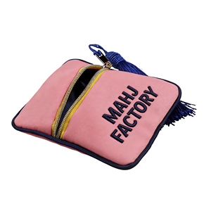 Charming <span class=keywords><strong>Navy</strong></span> Dice Bag Mahjong Nights Münz würfel Gaming Zubehör Verpackung mit <span class=keywords><strong>Navy</strong></span> Quaste - Product Image 3