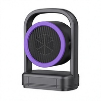 Chauffage électrique compact autonome 500W, mini-ventilateur chauffant à chauffe rapide, 2 niveaux de température pour la maison, le bureau et l'hiver