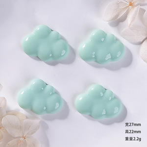 Vente en gros d'omelette nuage mignon dessin animé personnalisé Miniature plat bijoux tendance pendentif DIY résine fabrication de bijoux breloque - Product Image 6