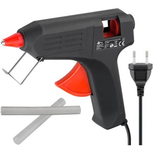 Pistola de Pegamento Caliente Goobay, Diámetro de la Barra de 11-12 mm, 20 W, con 2 Barras de Pegamento Incluidas - Product Image 1