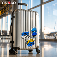 Autocollant PVC Yingao personnalisé, imperméable, résistant aux UV, avec n'importe quel logo, qualité professionnelle, vinyle découpé pour la décoration d'ordinateurs portables et de bouteilles