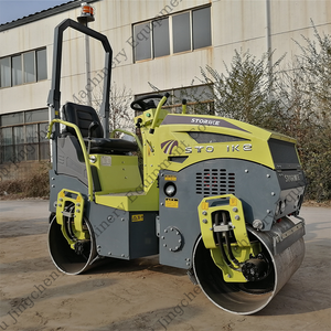 Nhà Máy Cung Cấp Trực Tiếp 1 Tấn 2 Tấn 3 Tấn Mini Rung Máy Nén Nhựa Đường Con Lăn Đôi Trống Đường Con Lăn Diesel Con Lăn - Product Image 1