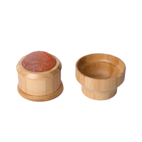 Perlengkapan Pijat Tubuh Rotan DIY, Batu Kristal Himalaya Pink, Batu Panas Energi, untuk Terapi Spa, Relaksasi, dan Pereda Nyeri