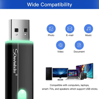 Flash Drive SOMNAMBULIST LED 16gb 32gb 64gb USB 3.0 2.9 32 Gb Pendrive Pen Drive USB Flash Pen Drive 128GB Thumb Drive