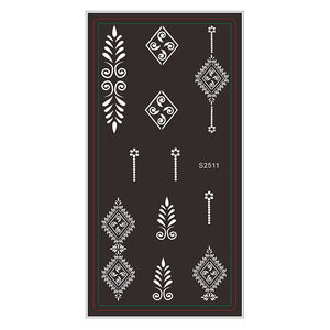 Ingrosso Fiore di Arte Classica Riutilizzabile Henna Tatuaggio Pittura Stencil viso di lusso per il corpo Wist impermeabile henné finto tatuaggio temporaneo - Product Image 4