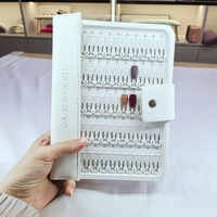 Présentoir professionnel 120 couleurs pour vernis à ongles UV, organiseur vide d'échantillons de vernis à ongles, portable pour salon et domicile, pour la présentation des couleurs d'ongles carrées
