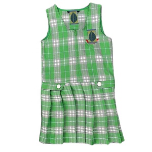 Green Gingham Dress - School Uniform - Knee-Length Cotton Green Gingham Dress - School Uniform - Knee-Length Cotton