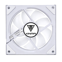 Nouveau Boîtier d'ordinateur Blanc à Prix d'Usine avec LED RGB, Cadre en Plastique, Design Miroir Infini, Ventilateur de Refroidissement PC Gaming 120mm