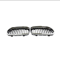 51137201968 Grille de pare-chocs avant en plastique de haute qualité CHROME+NOIR pour Série 3 318 320 325 328 330 E90/E91 LCI 2008-2012