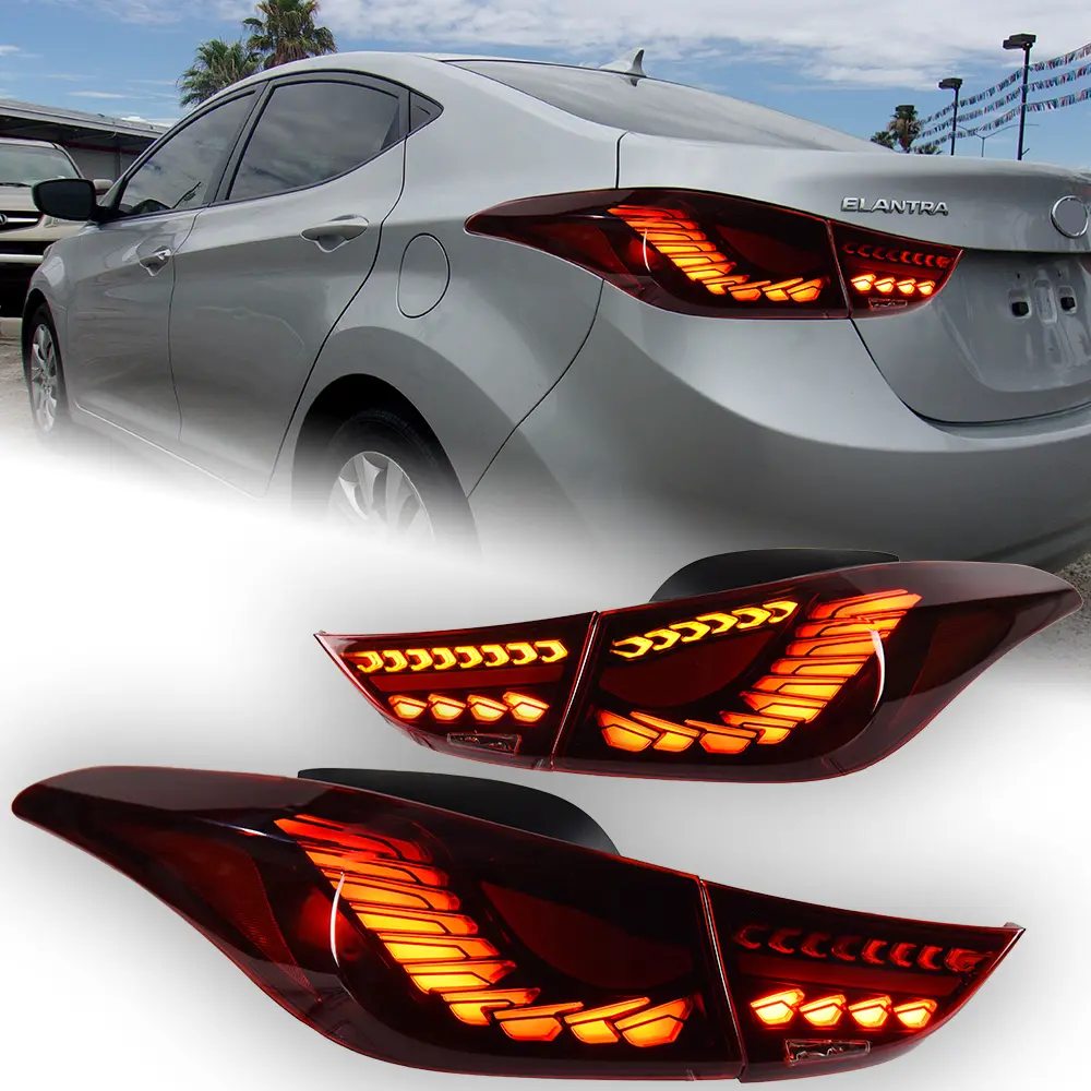 Auto lichter für Hyundai Elantra LED Rück leuchte 2011-2016 Rücklicht Dynamisches Signal Heck bremse Rückwärts Auto Zubehör