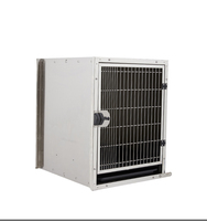 Cage de confinements pour animaux de compagnie moderne, taille S, entièrement en acier inoxydable, respirante, silencieuse, avec plateau en plastique YM-KA505S