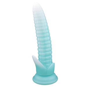 Yumuşak Çevre Dostu Elektrikli Mısır Koçanı Şeklinde Gerçekçi Silikon Anal Plug Uzun Işıklı Boşalan Yapay Penis %100 Su Geçirmez Seks Oyuncağı - Product Image 6