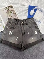 Shorts en jean extensible taille mi-haute pour femme, modèle FYK062, tailles M-2XL, décontracté, été, 2,15 $