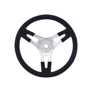 Volant de course universel <span class=keywords><strong>CRS</strong></span> CNC, poignée de 30 mm, 3 boulons, <span class=keywords><strong>13</strong></span> pouces, aluminium concave, 3 trous, rayons polis, style course - Product Image 2