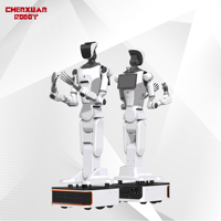 Robot Humanoide de Servicio con Ruedas, Robot Humanoide con Base de Ruedas Impulsado por IA, Robot Humanoide Móvil Inteligente