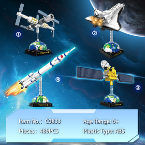 WOMA TOYS-bloques de construcción personalizados para niños, juguetes educativos para adultos, avión espacial aeronáutico, bloques de construcción - Product Image 6