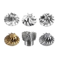 Service d'usinage CNC 5 axes de précision pour impellers métalliques personnalisés non standard OEM pour projets industriels