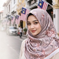Nouveau Foulard Léger et Respirant 110*110cm 2026 – 12 Couleurs Disponibles, Personnalisation Possible, Faible MOQ, Imprimé Floral