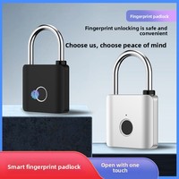 Cadenas intelligent USB à empreinte digitale, sans clé, biométrique, déverrouillage rapide par touche, en métal, étanche IP65, pour casier de gym, bagages