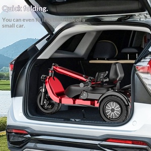 Triciclo Elettrico Pieghevole a Tre Ruote per Anziani, Donne, Trasporto Bambini, Scooter per Mobilità Compatto - Product Image 4
