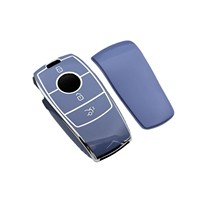Nouvelle Housse de Clé de Voiture pour Mercedes Classe C/E GLC300L/260L E300L/E260/E350/A200, Porte-Clés en TPU à Boucle à Encliquetser