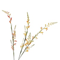 Fleurs artificielles en soie synthétique, orchidée à longues branches, semi-faites à la main, pour la décoration intérieure, les arrangements de table basse de salon et la photographie
