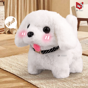 Giocattolo Educativo Elettronico per Bambini, Cane di Peluche Morbido che Cammina con Suoni Simulati, Regalo di Compleanno - Product Image 1