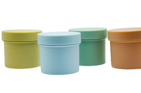Bocaux d'emballage cosmétique vide, 20 pièces, douces au toucher, crème de couleur pour le corps, avec capuchon à vis