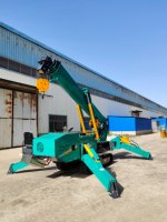 Équipement de levage fabriqué en Chine Grue à chenilles araignée 5t Avertissement de surcharge facile à utiliser Grue à araignée hydraulique à moteur diesel