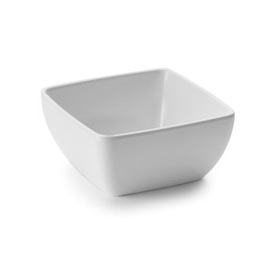 Ciotola Quadrata Bianca dal Design Classico, Piatto di Servizio in Ceramica Resistente per Uso in Cucina - Product Image 1