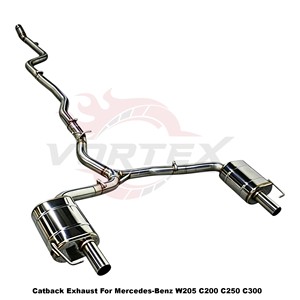 Système d'échappement Vortex optimisé en acier inoxydable pour Mercedes-Benz W205 C200 C250 C300 berlines - Product Image 3