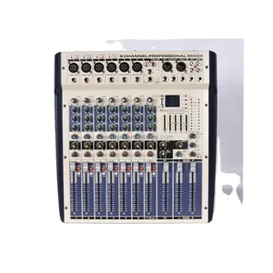 MiCWL M2400 Amplifier Daya Digital, Amplifier Audio Mixer 8 Saluran, USB 48V Phantom, Efek DSP 99 Biru 2400W Tipe D