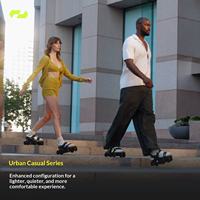Zapatos Exoesqueléticos con Ruedas y Algoritmo de Caminata Inteligente con IA, para Desplazamientos Urbanos Más Rápidos, Resistentes al Agua IPX4