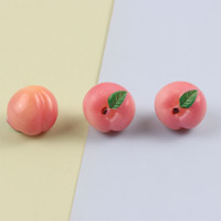 Hete 3D mini fruitvormige harscharms (appelvormig) voor DIY knutselwerk, keuken, spel, poppenhuisdecoratie, tas, doos, pen, sleutelhanger